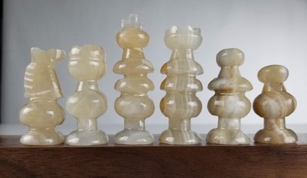 SINGLE REPLACEMENT PIECES: Mexican Onyx Pieces - Clear and Brown