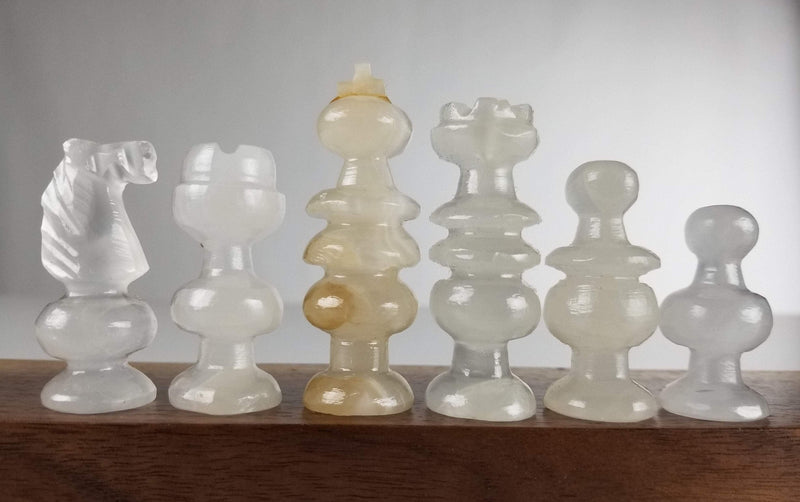 SINGLE REPLACEMENT PIECES: Mexican Onyx Pieces - Clear White