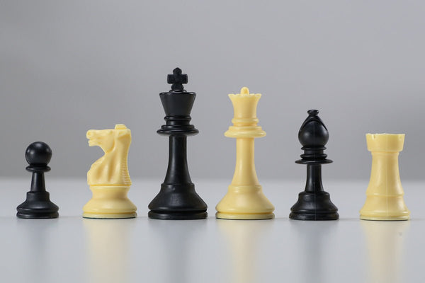 SINGLE REPLACEMENT PIECES: Original 3 3/4" Quality Club Special Chess Pieces (Early Model Solid Plastic) - Parts - Chess-House