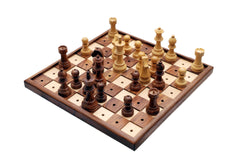 SINGLE REPLACEMENT PIECES: Solid Wooden Chess Set for the Blind and Visually Impaired - 3.75" King in Sheeshamwood and Boxwood - Parts - Chess-House
