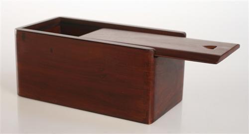 Sliding Lid Chess Box in Mahogany (for most 3.5 to 3.75" pieces) - Box - Chess-House