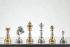 Staunton Metal Plated Chess Men - Piece - Chess-House