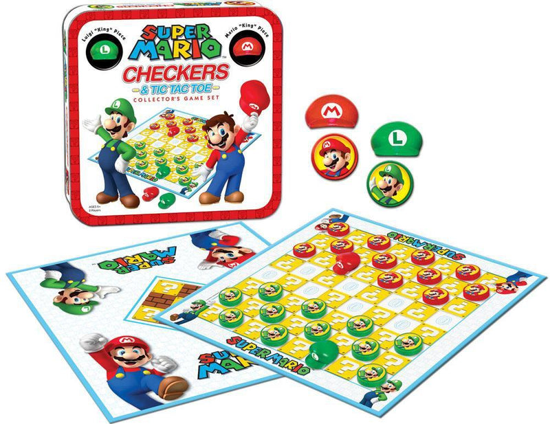 Super Mario Brothers Checkers & Tic Tac Toe
