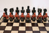 Sydney Gruber Painted 22" Large Gladiator Chess Set #1 Multicolor - Chess Set - Chess-House