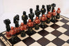 Sydney Gruber Painted 22" Large Gladiator Chess Set #1 Multicolor - Chess Set - Chess-House