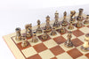 The 4" Burnt Zagreb Chess Set Combo - Chess Set - Chess-House