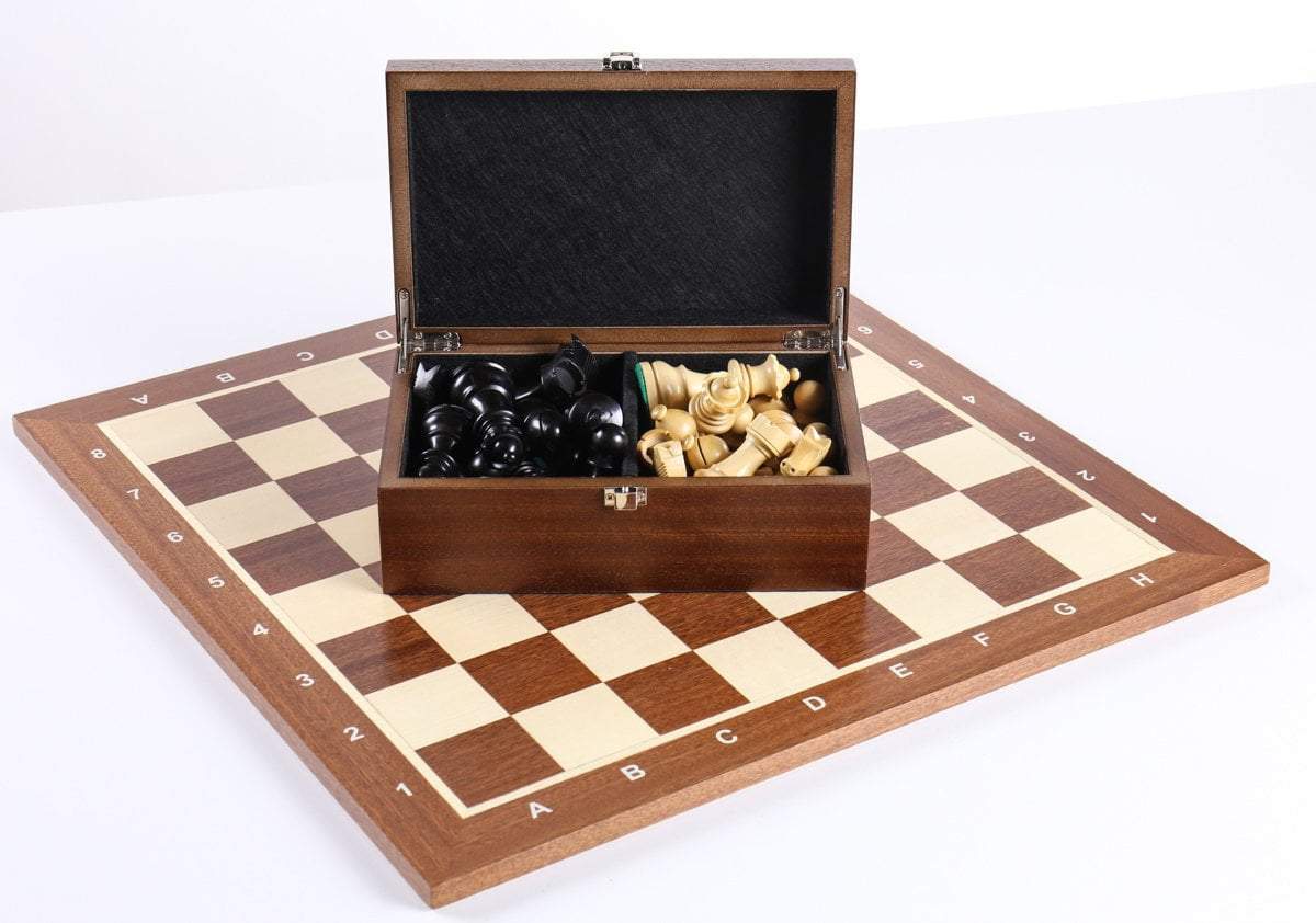 The German Staunton Chess Set Combo with Storage Chess Set