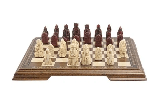 The Red Isle of Lewis Antiqued Chessmen