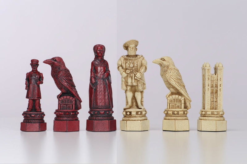The Tower of London Chess Pieces - SAC Antiqued