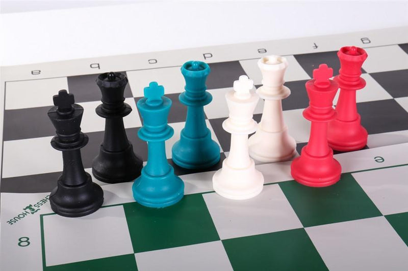 Two Multi-Color Silicone Chess Set Combos