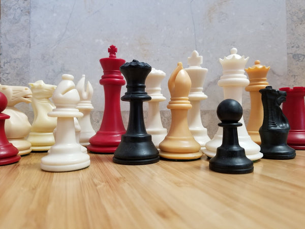 Weighted Plastic Individual Chess Pieces - Parts - Chess-House