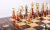 Wood and Metal Florentine Artistic Chess Set - Chess Set - Chess-House