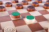 Wooden Checkers 100 squares, Smooth Surface - Checkers - Chess-House