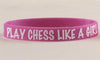 Wristband - Play Chess Like A Girl - Accessory - Chess-House