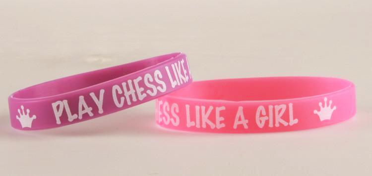 Wristband - Play Chess Like A Girl