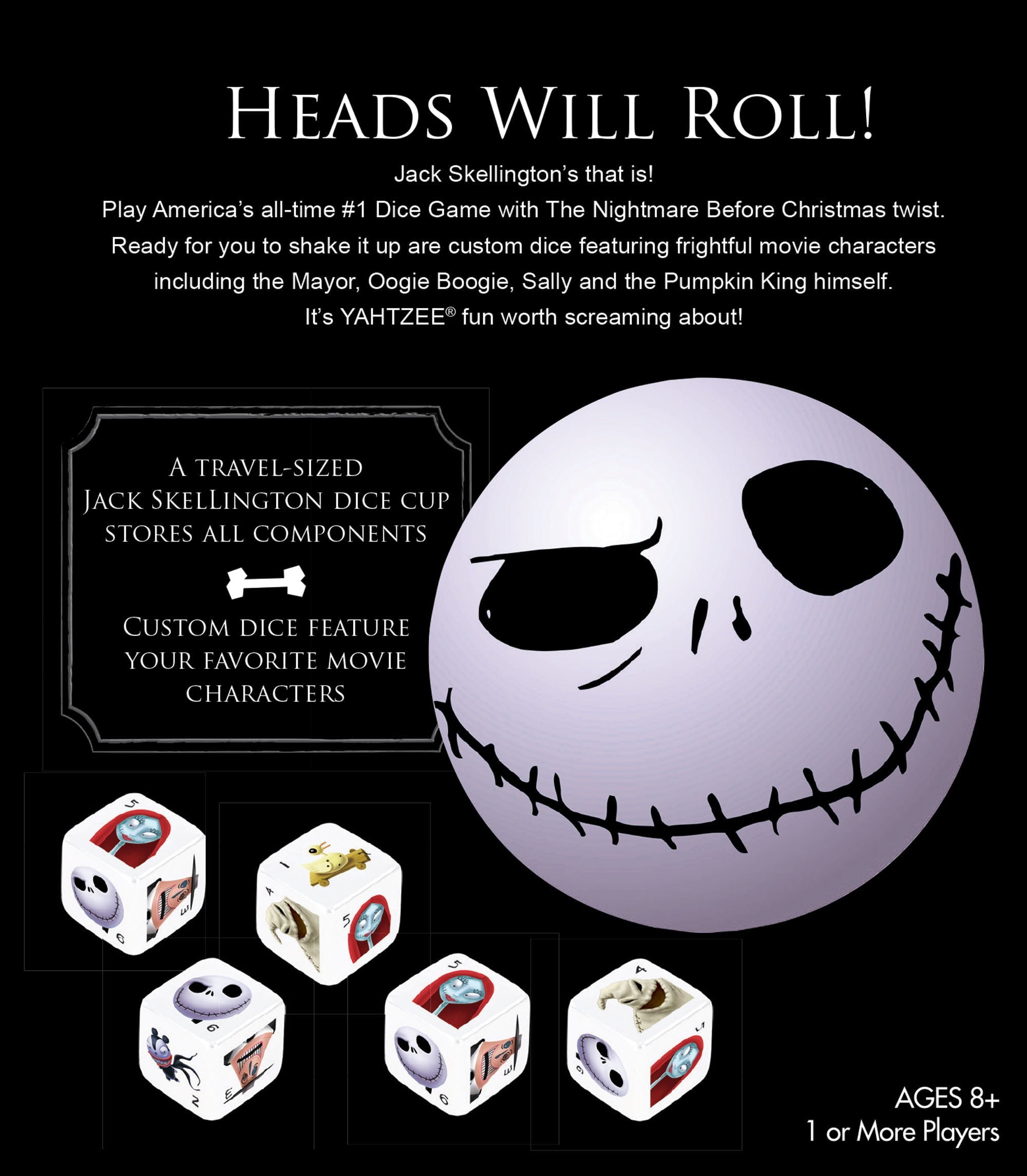 Yahtzee Dice Game - Nightmare Before Christmas Edition - Game - Chess-House